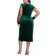 Shein Plus Elegant Contrast Color Mesh Patchwork Wrap Dress Autumn