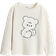 H&M Printed Cotton Top - Cream/Teddy Bear (1270165001)