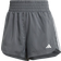 adidas Women's Pacer Training 3-Stripes Woven High-Rise Shorts Grey/white