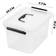 6 Quart Clear Latch 6 QT Storage Box 1.8gal 6pcs