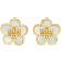 Tory Burch Kira Flower Stud Earrings GOLD MOTHER O