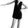 H&M Ladies Black Bow-detail dress