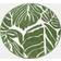 OHS Dreamscene Palm Garden Green, White 170cm