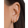 Shein Pairs Gold Hoop Stud Earrings For Women, 18K Gold Plated Tiny Stainless Steel Earrings Sets For Multiple Piercing, Dainty Huggie Hoop Earring