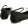 boohoo Womens Bow Detail Ankle Strap Flats - Black