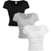 Shein pcsSet Teenage Girls Casual Versatile Minimalist Urban Fitted Black White Grey TShirt Set