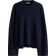 H&M Dame Blå Oversized trøje med buet kant