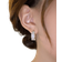 Shein 1pair Cubic Zirconia Women's Earrings, Minimalist Fashion Ear Hoops Charming Unique Design Daily Jewelry Birthday Gift