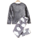 Shein Tween Girl Eyelash Embroidery Flannel Top & Cloud Print Pants PJ Set