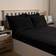 OHS Teddy Fleece Pillow Case Black (75x50cm)