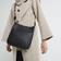 River Island Faux Leather Ri Messenger Bag - Black