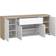 Ebuy24 Next Skänk 4 Dörrar 1 Låda Ek-Dekor Vit Högblanka Sideboard 197x84cm