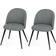 Homcom Modern Upholstered Black Kitchen Chair 79cm 2pcs