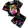 Shein Young Girls' Casual Simple Short Sleeve T-Shirt And Shorts Set, Suitable For Summer