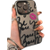 Shein pc Personalized English Writing Lip Print Pattern Phone Case Independently Electroplated Button Black Gray Reflective Effect Lightweight Scratch Re
