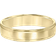 Macy's Satin Finish Beveled Edge Band in 18k Gold-Plated Sterling Silver Also in Sterling Silver Gold Over Sterling Silver