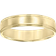 Macy's Satin Finish Beveled Edge Band in 18k Gold-Plated Sterling Silver Also in Sterling Silver Gold Over Sterling Silver