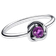 Pandora February Birthstone Eternity Circle Ring Ring Purple