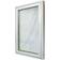 Solid Elements Toppsving Aluminium 12X12 Hvitmalt Tre, Aluminium Topphengslet vindu 3-glassvindu 120x120cm