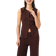 H&M Textured Jersey Waistcoat - Dark Brown
