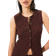 H&M Textured Jersey Waistcoat - Dark Brown