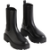 H&M Ladies Black Leather Chelsea boots