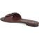 Fendi Logo Leather Slide Sandals - Chocolate