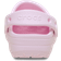 Crocs Toddler Classic Floral Cutout Clog - Pink Milk