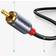 Hpa Ljudkabel USB-C Hane 2RCA 1,5m Grå 1m