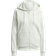 adidas Essentials 3-Stripes Full-Zip Fleece Hoodie Linen Green Womens