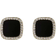 Shein Pair Fashionable Minimalist Square Geometric Earrings With Rhinestone