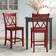 Three Posts Fortville Solid Wood Counter 41.54 H x 18.7 W x 21.26 D Seating Stool 41.5" 2pcs