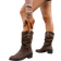 Shein Chunky Heel Mid-Calf Boots - Brown