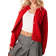 New Look Crew Neck Cardigan - Red