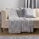 OHS Ultra Soft Geometric Print Throw Blankets Grey (150x120cm)