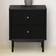 Emilia - Black Bedside Table 35x45cm