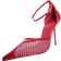 PrettyLittleThing High Stiletto Court Heels - Cherry Red