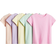 H&M Cotton T-shirts 5-pack - Pink/Mint Green/Yellow (1022628033)