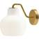 Louis Poulsen VL Ringkrone 1 Væglampe U/Ledning Messing/Blank Opal Vægarmatur ∅ 19cm