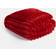 OHS Faux Fur Thick Blankets Red (150x125cm)