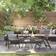 OutSunny Outdoor Folding Dining Chair Light Grey