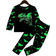 Shein pcs Toddler Boys Cartoon Dinosaur GlowInTheDark Long Sleeve Sleepwear Set Fall