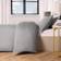 OHS Luxury Soft Microfibre Piped Edge Set King - Grey/White Duvet Cover White, Grey (230x220cm)