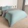 Brentfords Reversible Set Duck Egg Grey Duvet Cover Green, Grey (200x135cm)