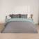 Brentfords Reversible Set Duck Egg Grey Duvet Cover Green, Grey (200x135cm)
