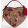Coach Heart Crossbody Bag in Signature Canvas with Cherry Print - Gold/Tan Multi