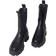 PrettyLittleThing Black Extreme Chunky Sole Calf High Chelsea Boots