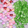 Shein 30pcs mix color tulip and 30pcs mix leaf for jewelry Making DIY necklace Earring Bracelets