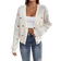 Shein Cardigan Mit Herz Stickerei - Knopf Vorne