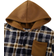 Shein pcs Boys Fashionable Plaid Hooded Jacket And Jogger Pants Set